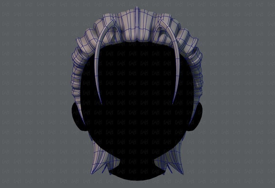 3D Hair style for boy V61 Low-poly 3D model_9