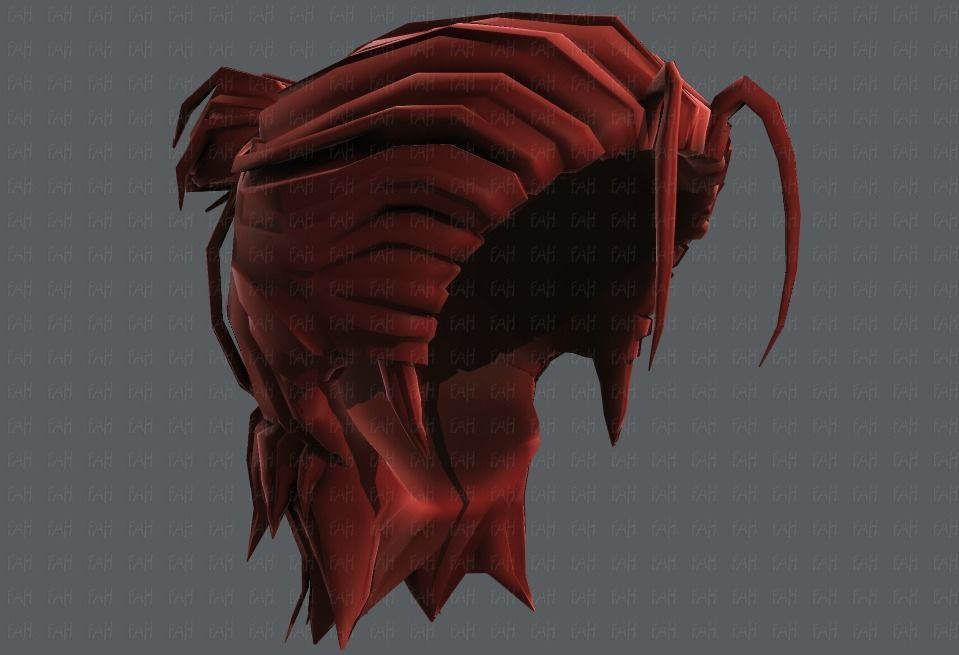 3D Hair style for boy V61 Low-poly 3D model_43