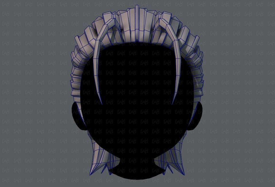 3D Hair style for boy V61 Low-poly 3D model_25