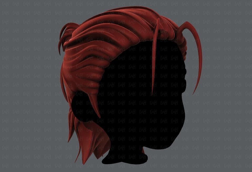 3D Hair style for boy V61 Low-poly 3D model_2