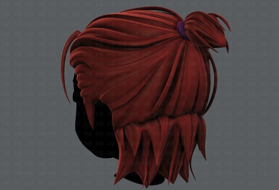3D Hair style for boy V61 Low-poly 3D model_6