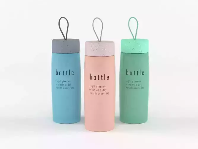 Plastic Water Bottles 3D model