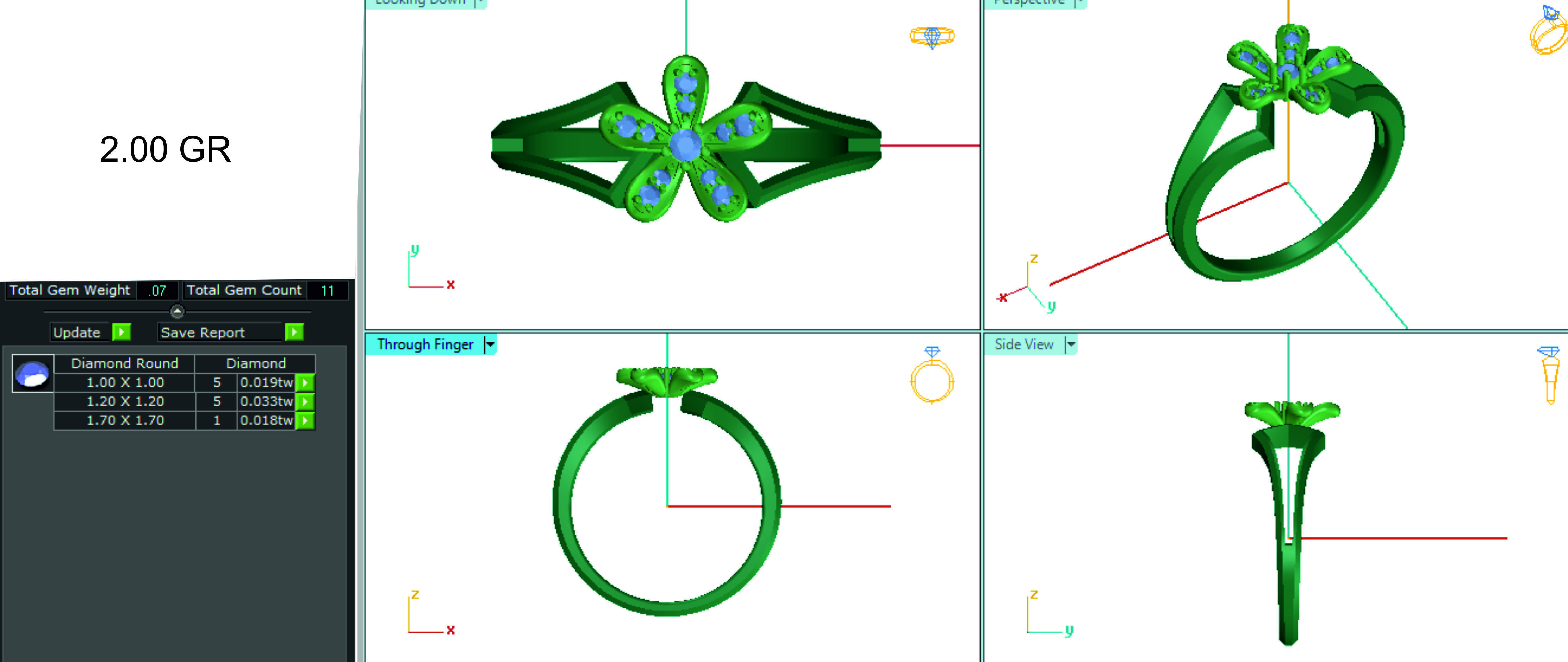 Women ring 3dm stl render detail 3D print model 3D print model_1