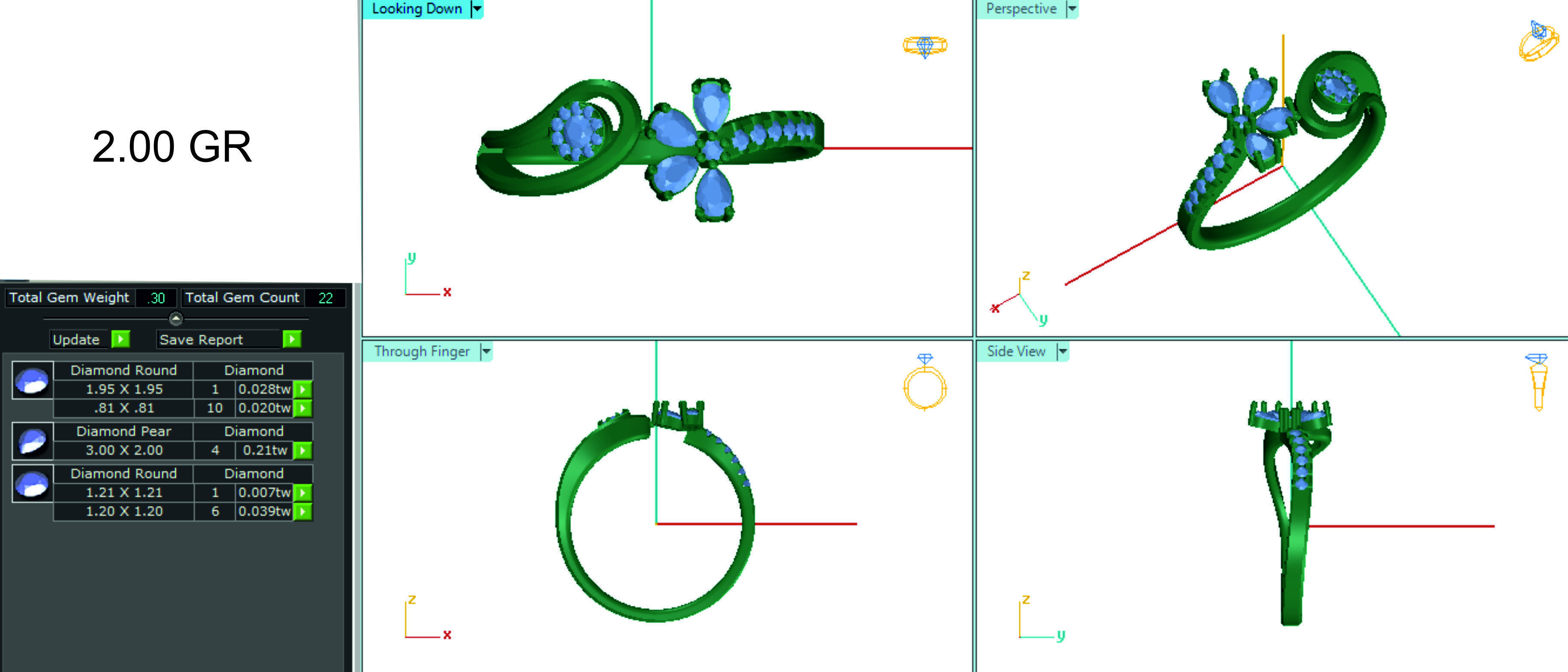 Women ring 3dm stl render detail 3D print model 3D print model_1