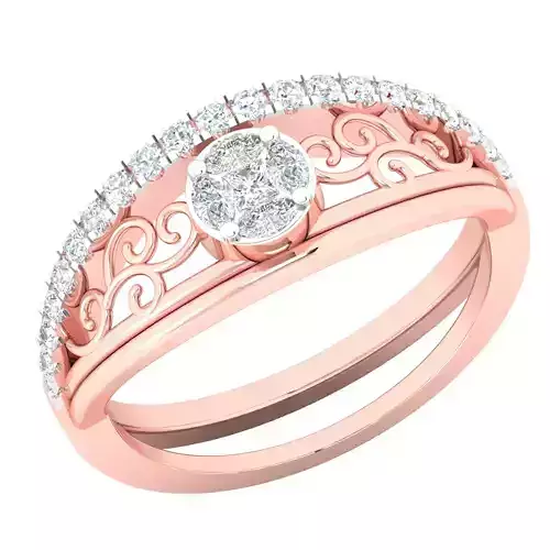 Women ring 3dm stl render detail 3D print model