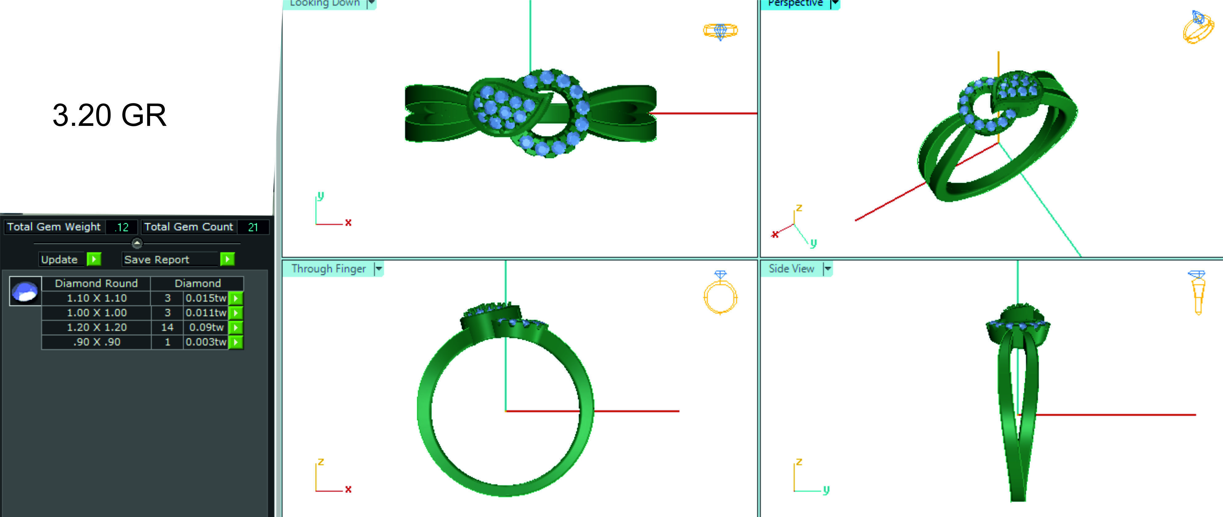 Women ring 3dm stl render detail 3D print model 3D print model_1