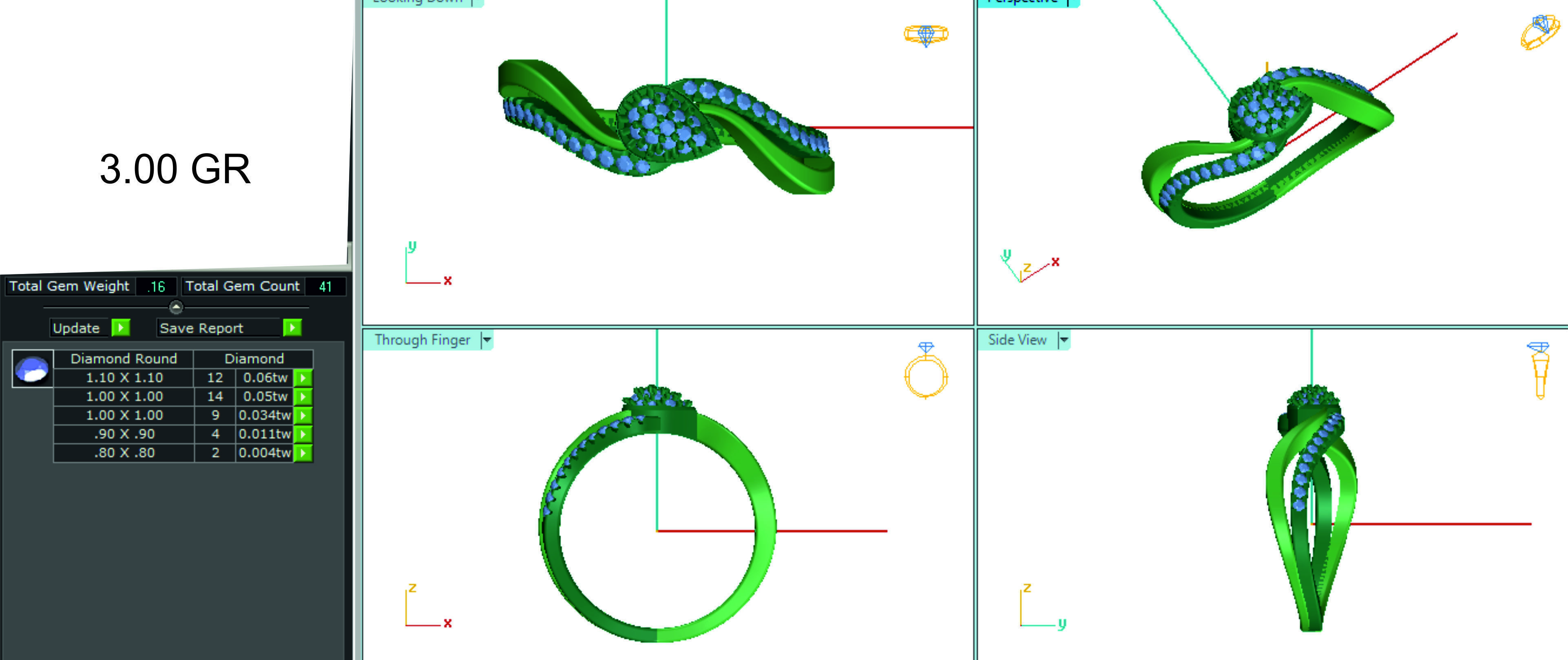 Women ring 3dm stl render detail 3D print model 3D print model_1