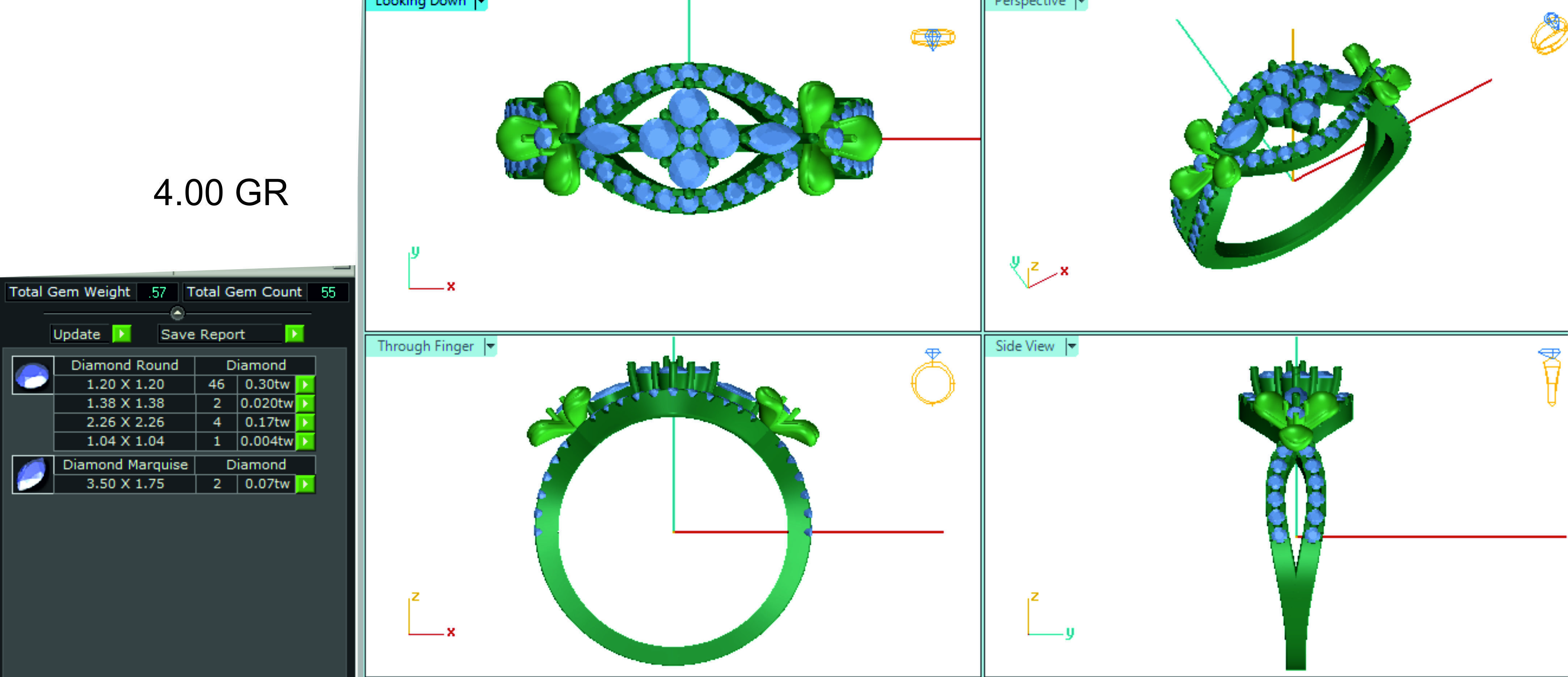 Women ring 3dm stl render detail 3D print model 3D print model_1