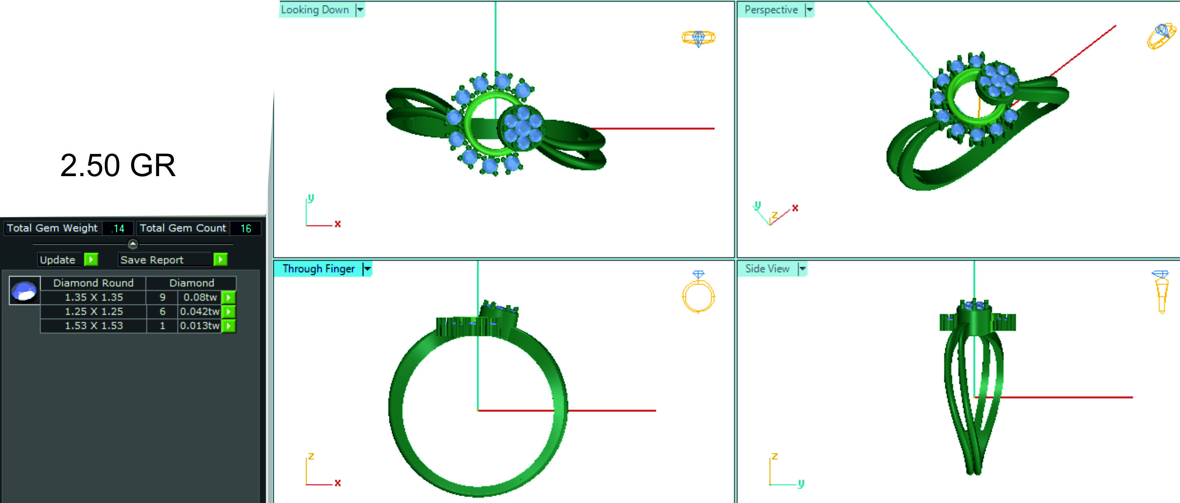Women ring 3dm stl render detail 3D print model 3D print model_1