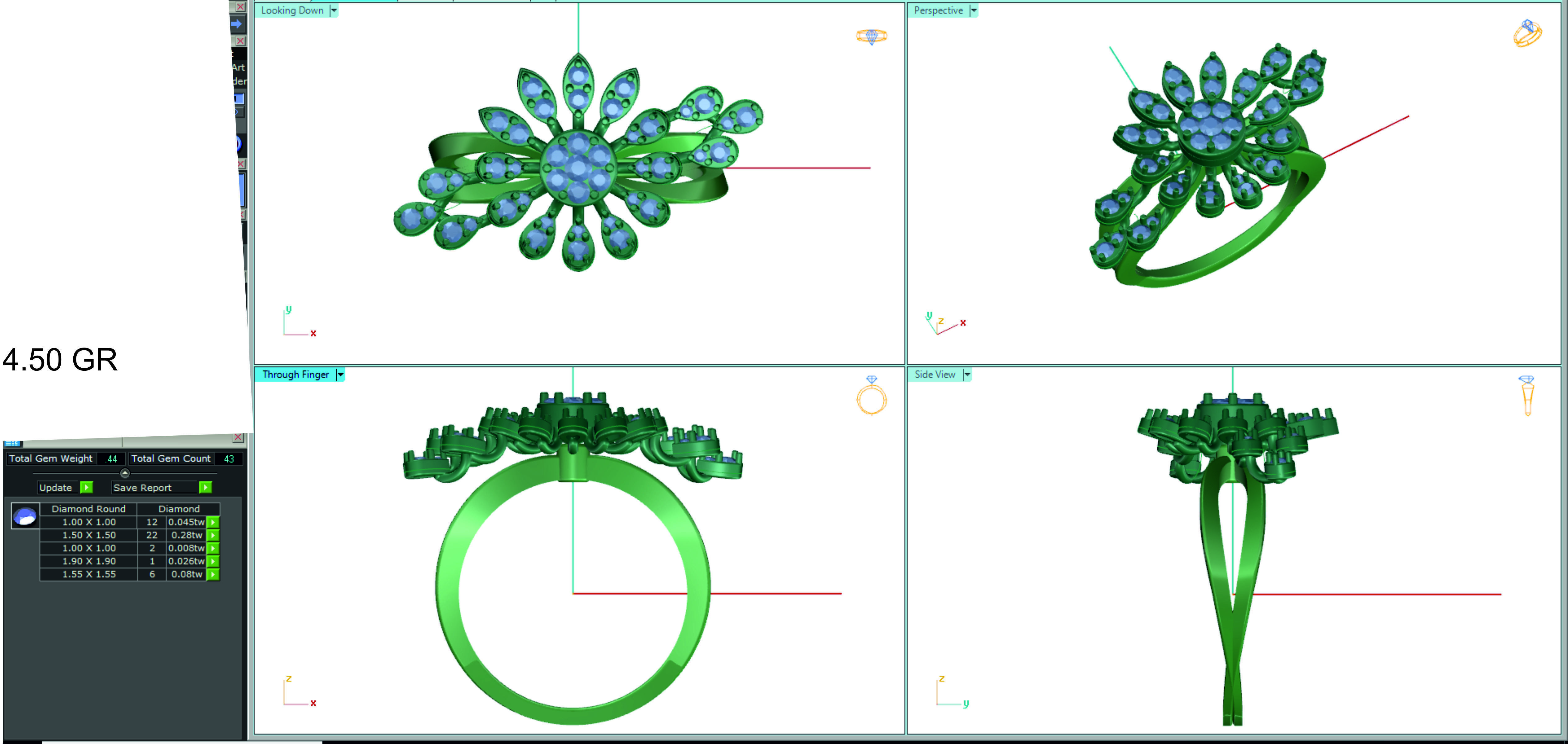 Women ring 3dm stl render detail 3D print model 3D print model_1