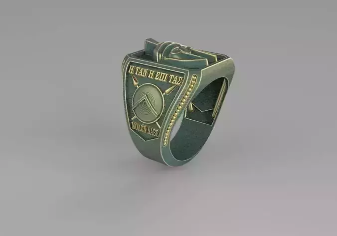 Leonidas of Spartan Ring  3D print model