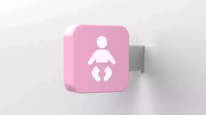 baby sign 3D model