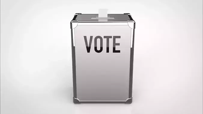 ballot box 3D model