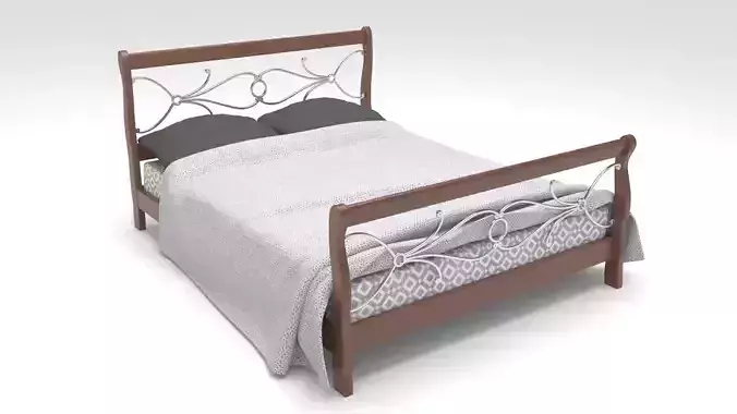 3ds Max Bed 1 by Roofis 3d Models