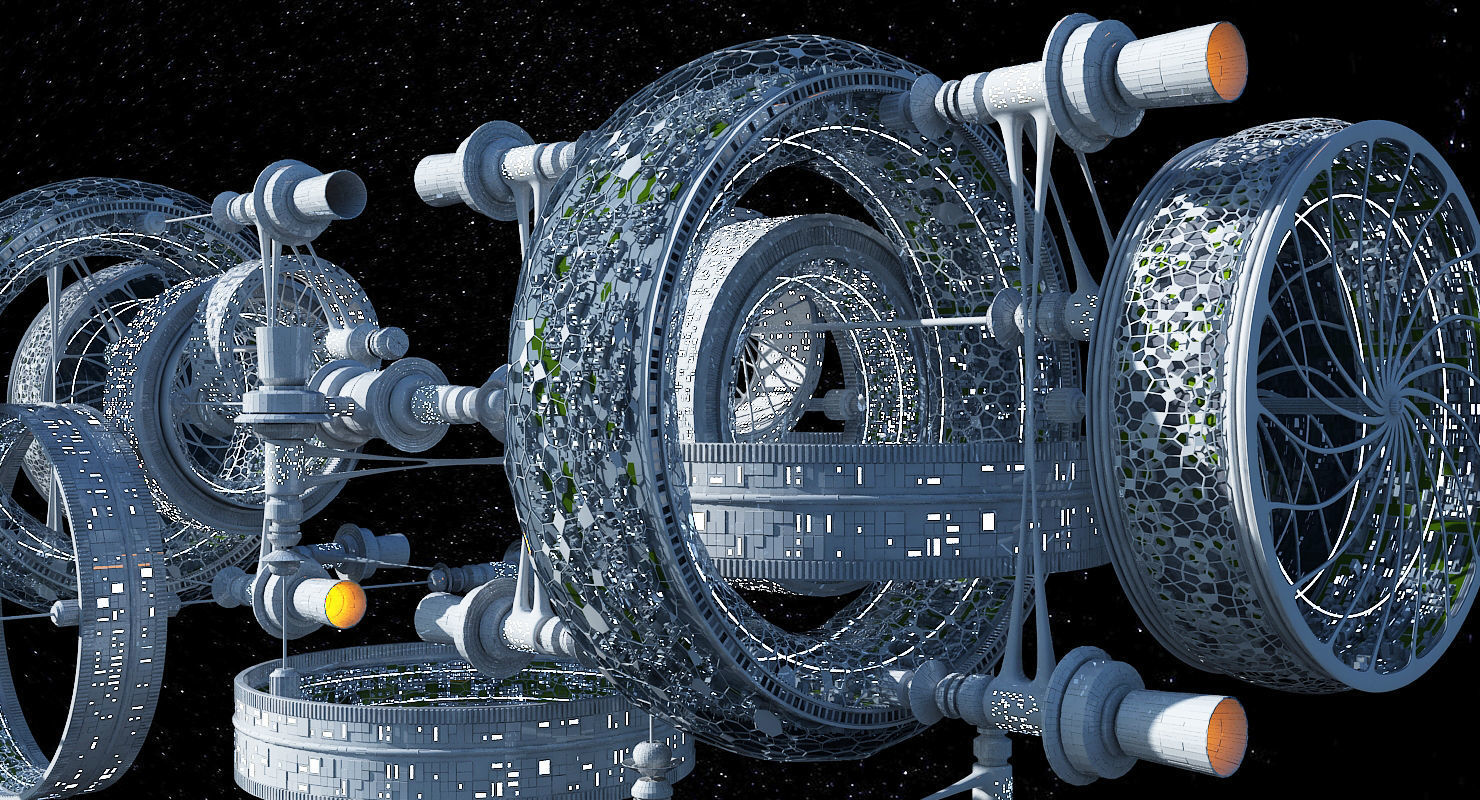 Space Colony 3D model_6