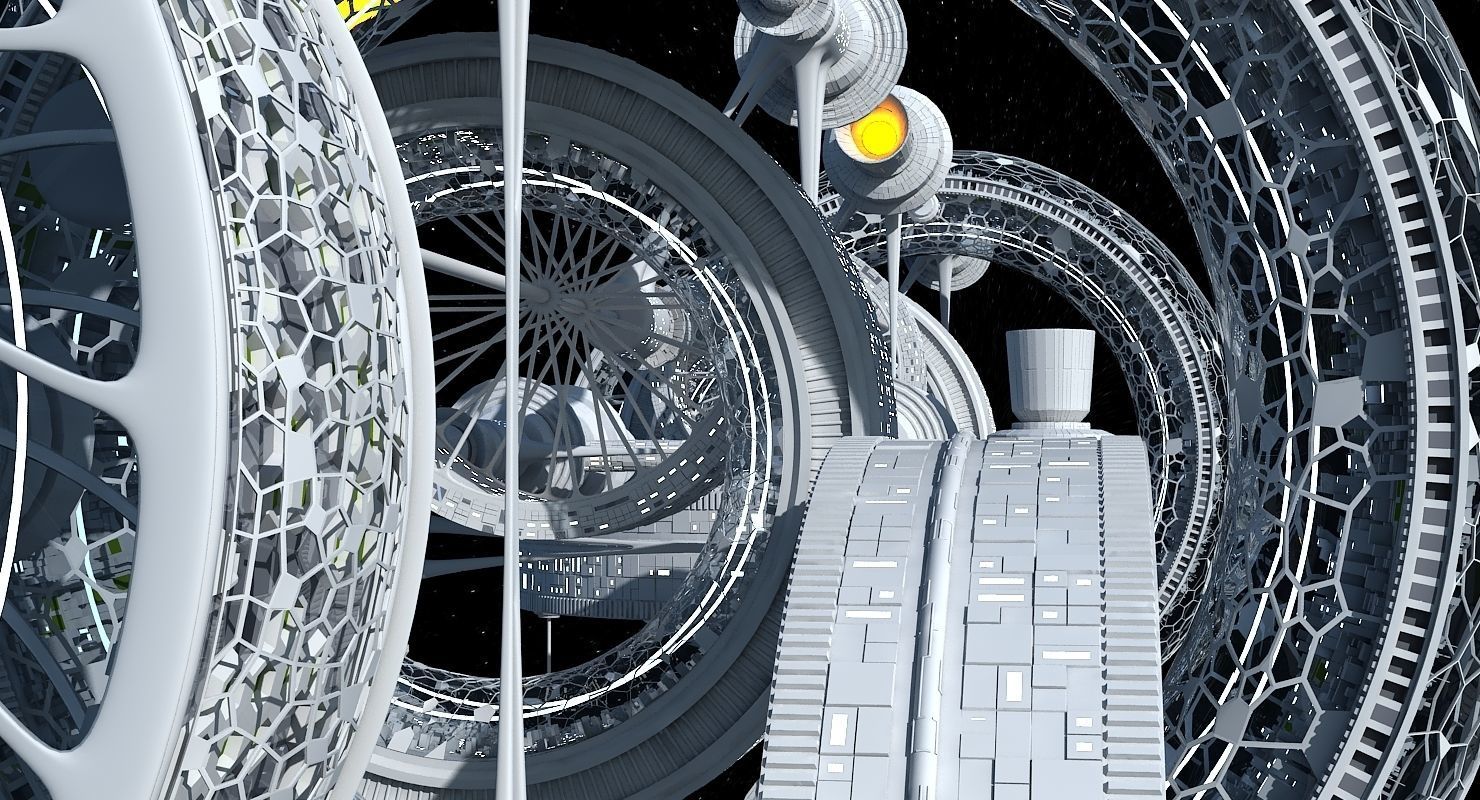 Space Colony 3D model_3