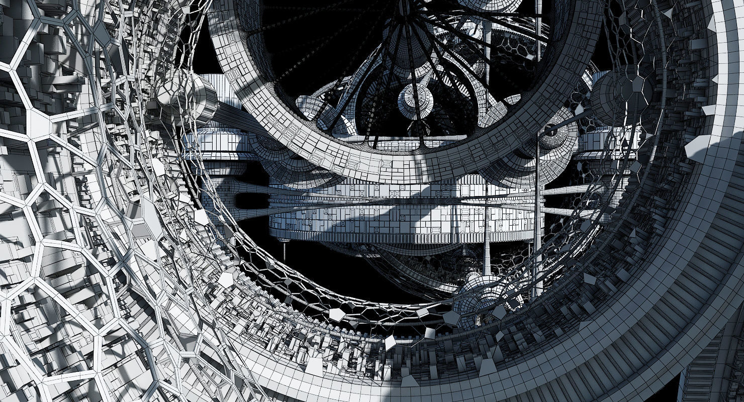 Space Colony 3D model_14