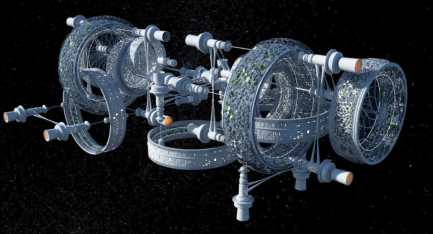 Space Colony 3D model_8