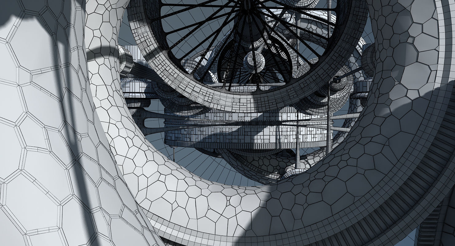 Space Colony 3D model_12