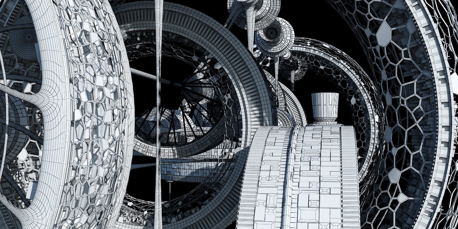 Space Colony 3D model_13