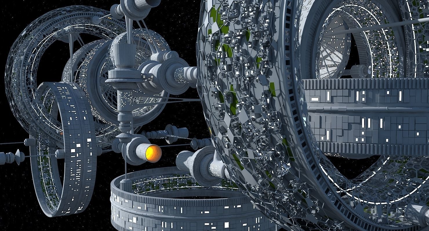 Space Colony 3D model_11