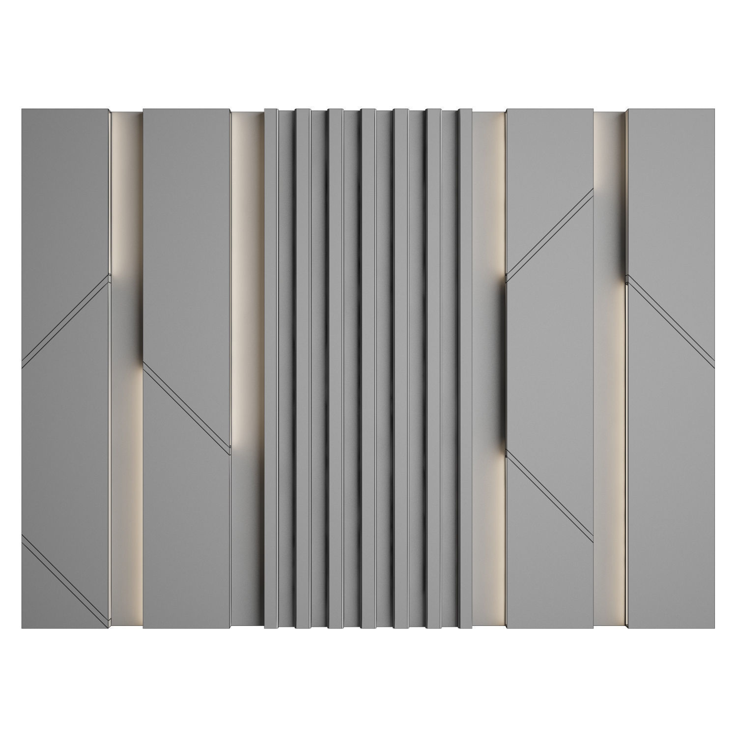 Wall Panel 19 3D model_2