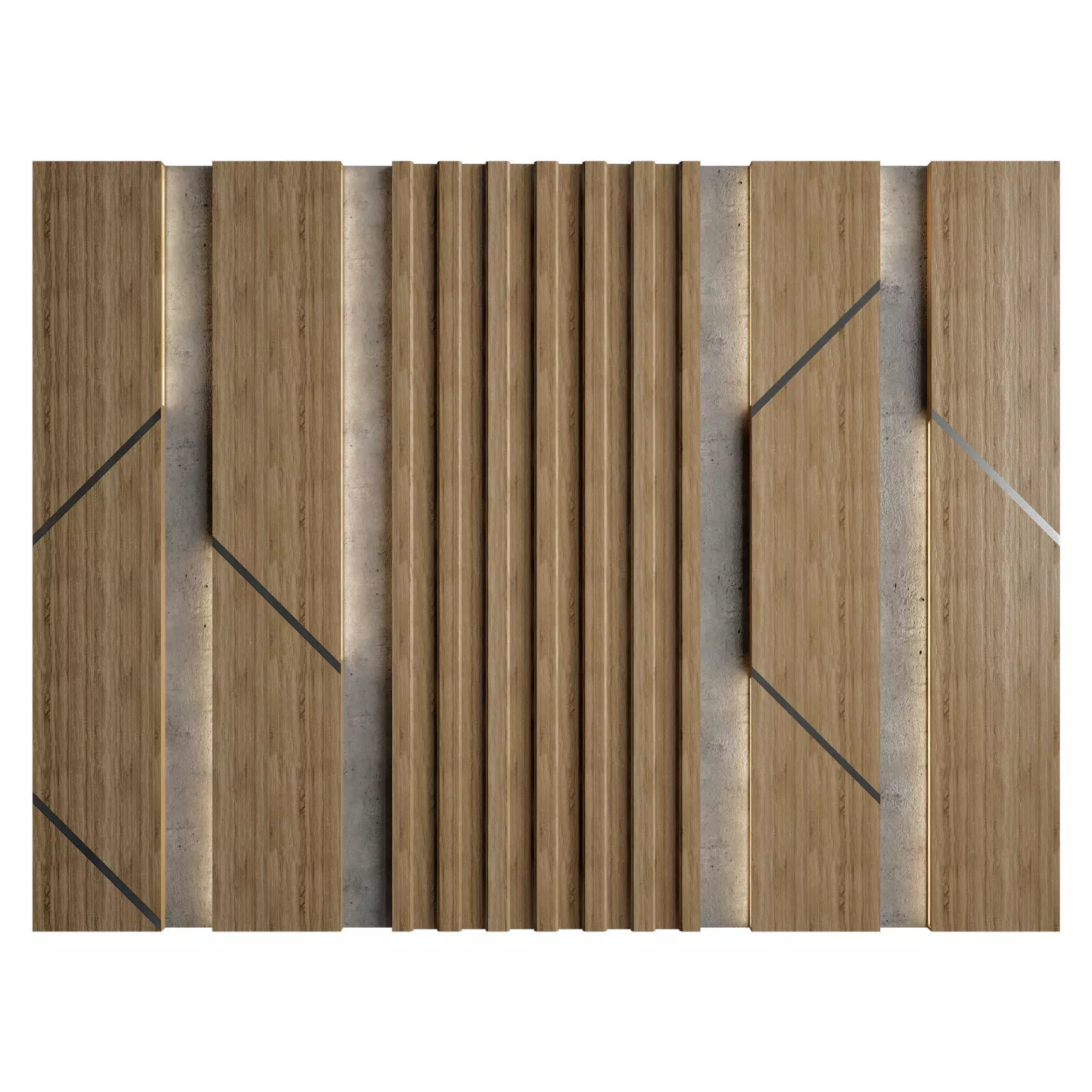 Wall Panel 19 3D model_0