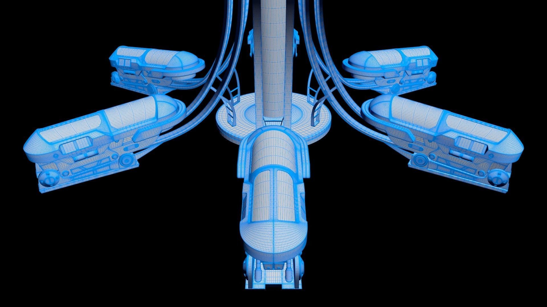 Sci Fi Cryogenic Pod - Cryopod -  3D model_20