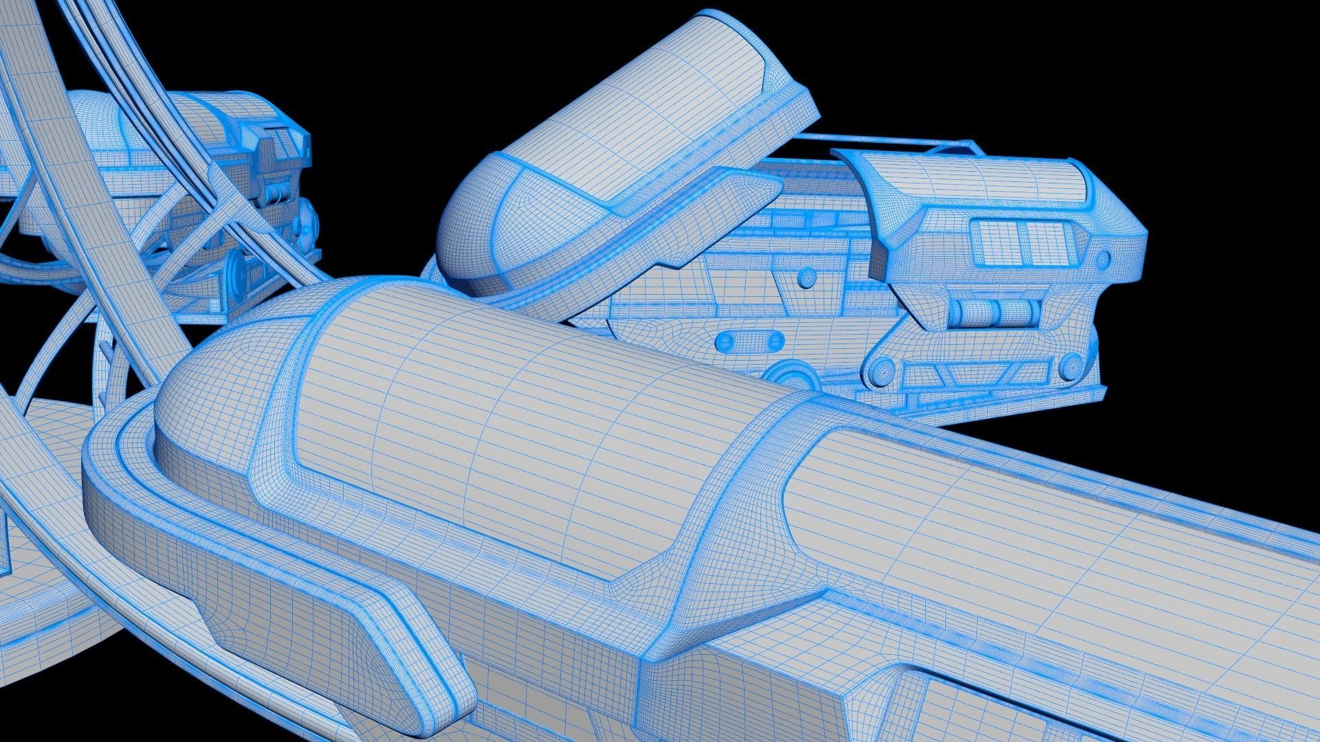 Sci Fi Cryogenic Pod - Cryopod -  3D model_23