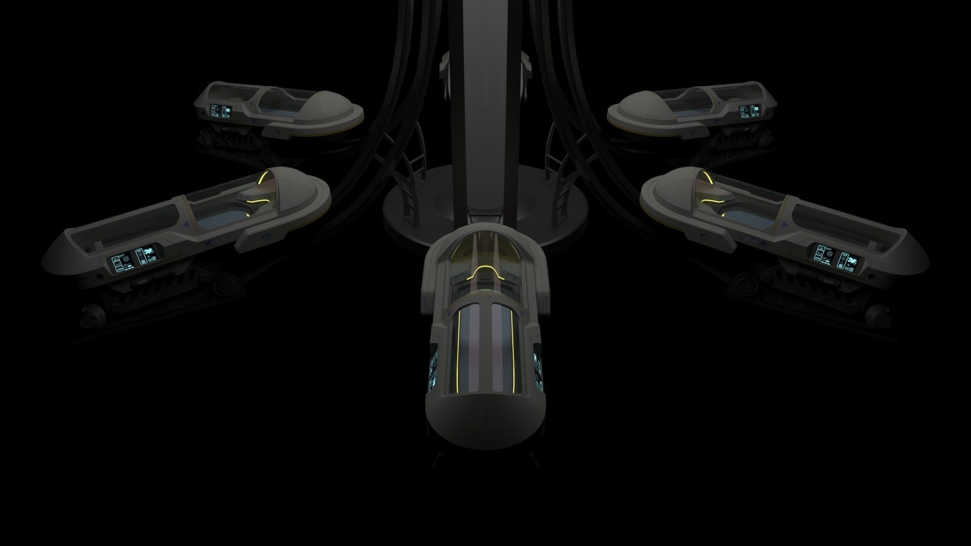 Sci Fi Cryogenic Pod - Cryopod -  3D model_15