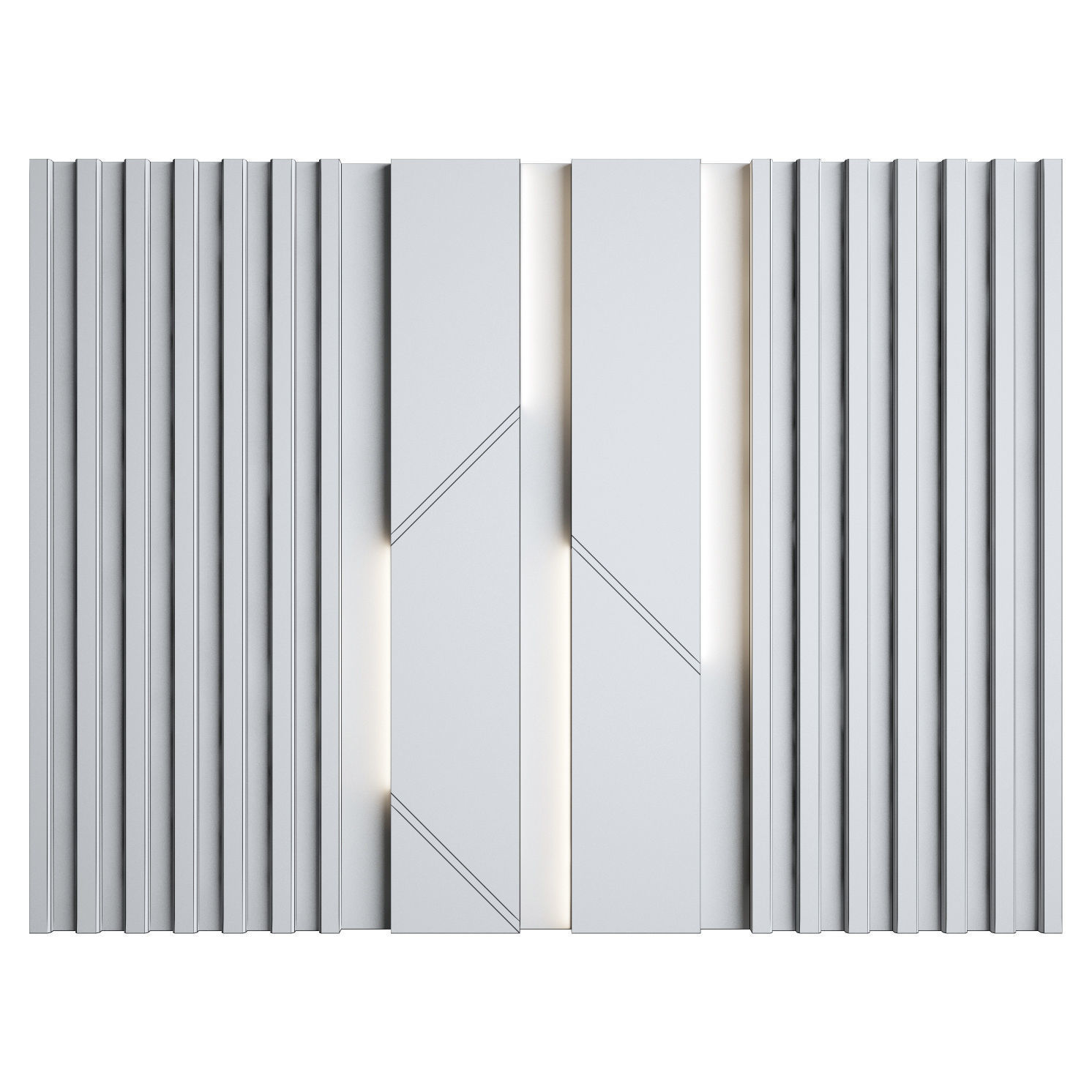Wall Panel 20 3D model_2