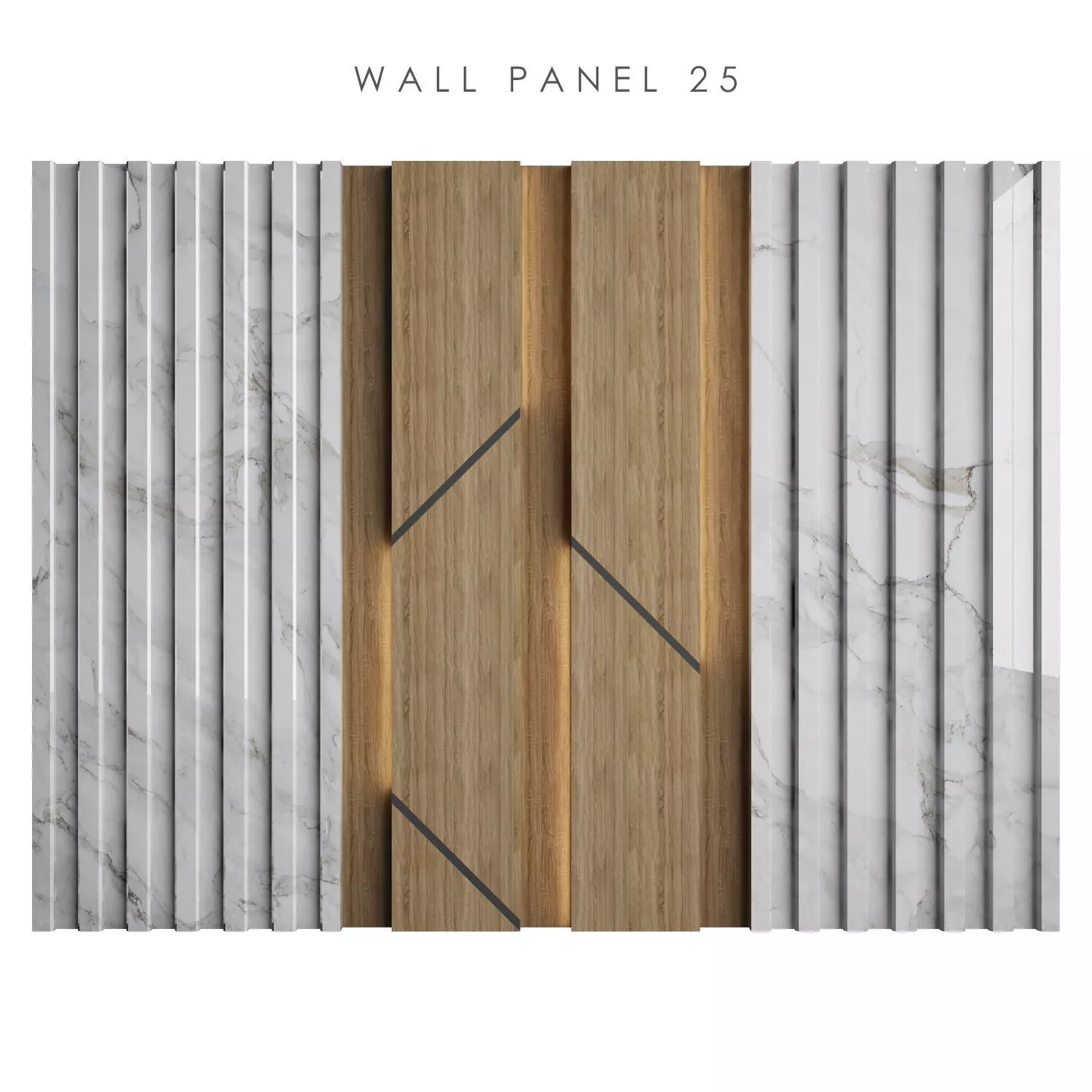 Wall Panel 20 3D model_0