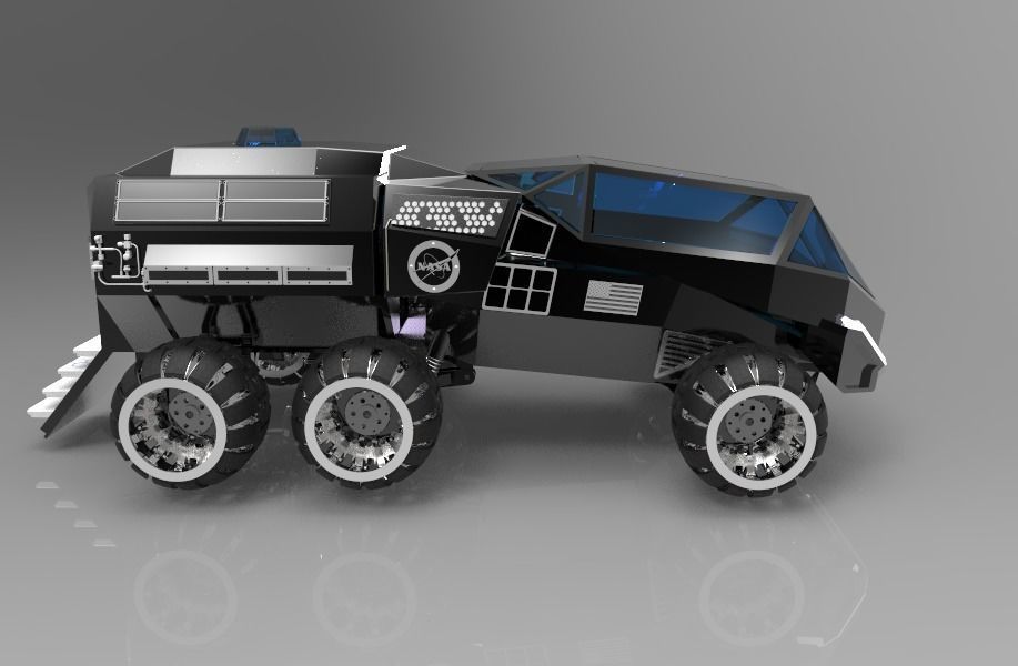 NASA Mars Rover Concept Remake Version 3D model_8