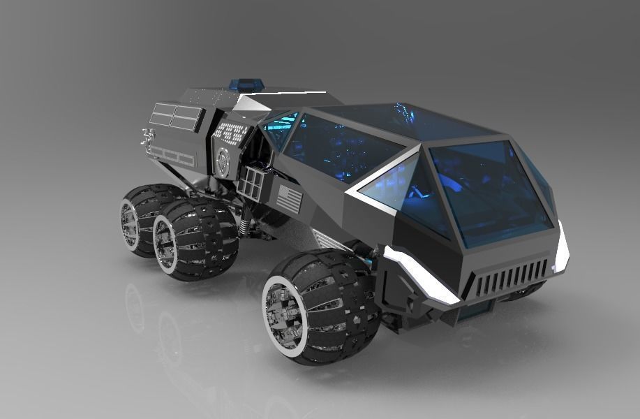 NASA Mars Rover Concept Remake Version 3D model_9