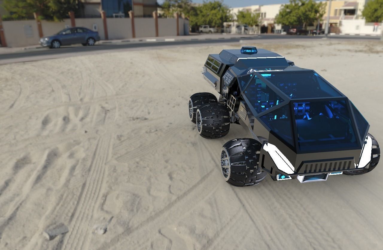 NASA Mars Rover Concept Remake Version 3D model_6