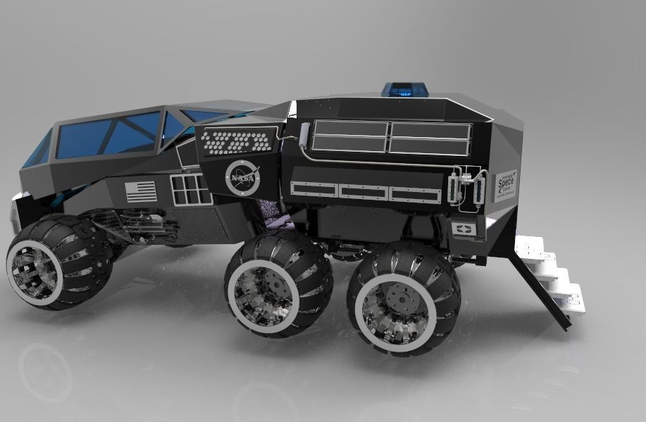NASA Mars Rover Concept Remake Version 3D model_11