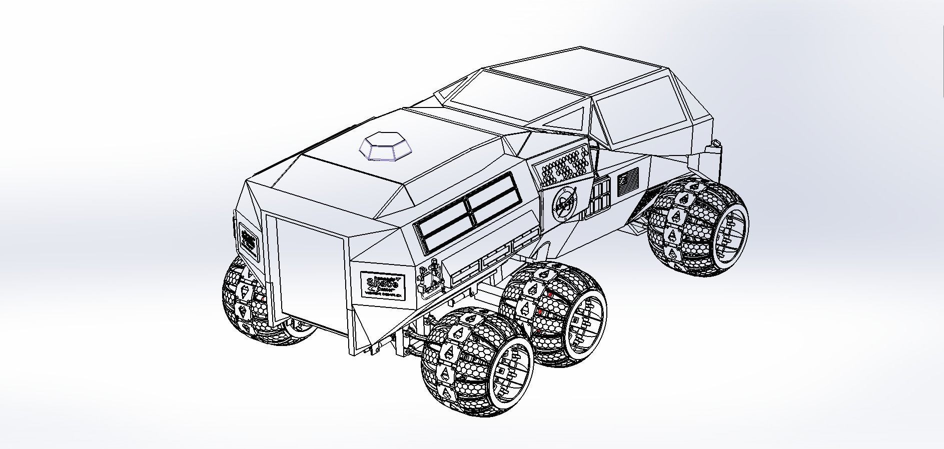 NASA Mars Rover Concept Remake Version 3D model_3