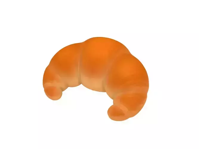 Croissant Low-poly 3D model
