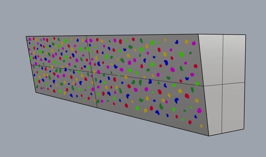Bouldering wall  3D model_1
