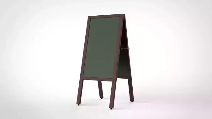 Chalkboard easel with board