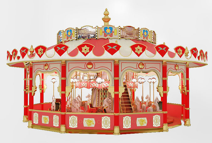 carousel 3D model