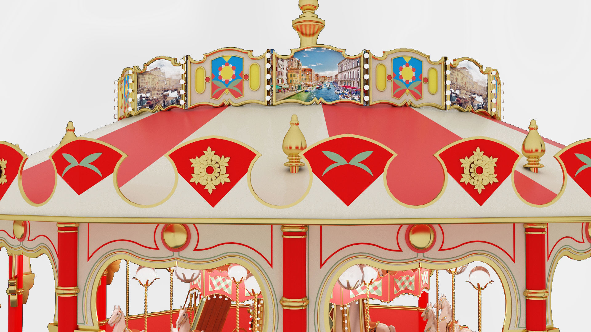 carousel 3D model_5