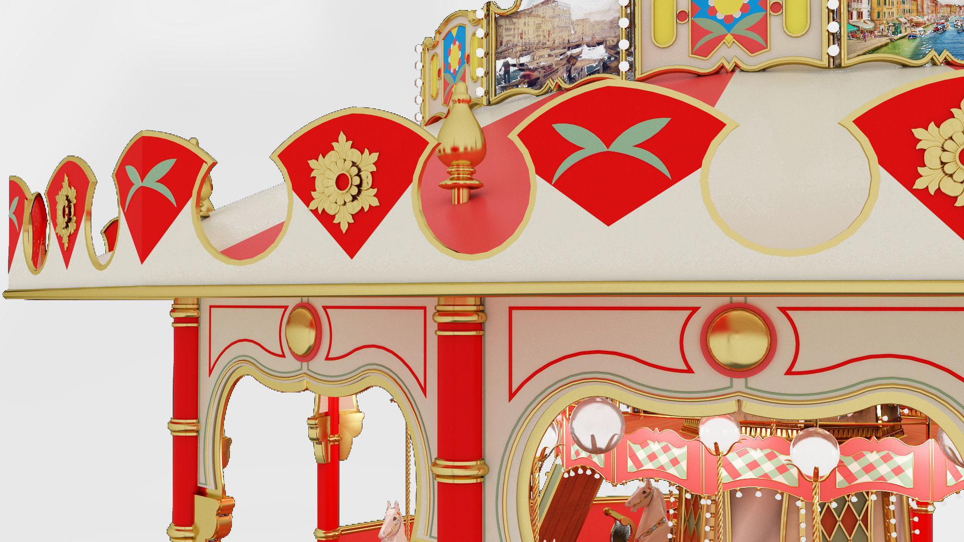 carousel 3D model_6