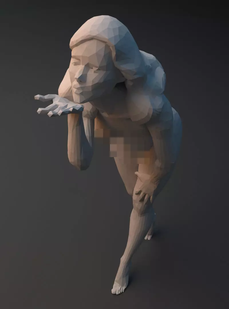 beautiful girl 3D print model