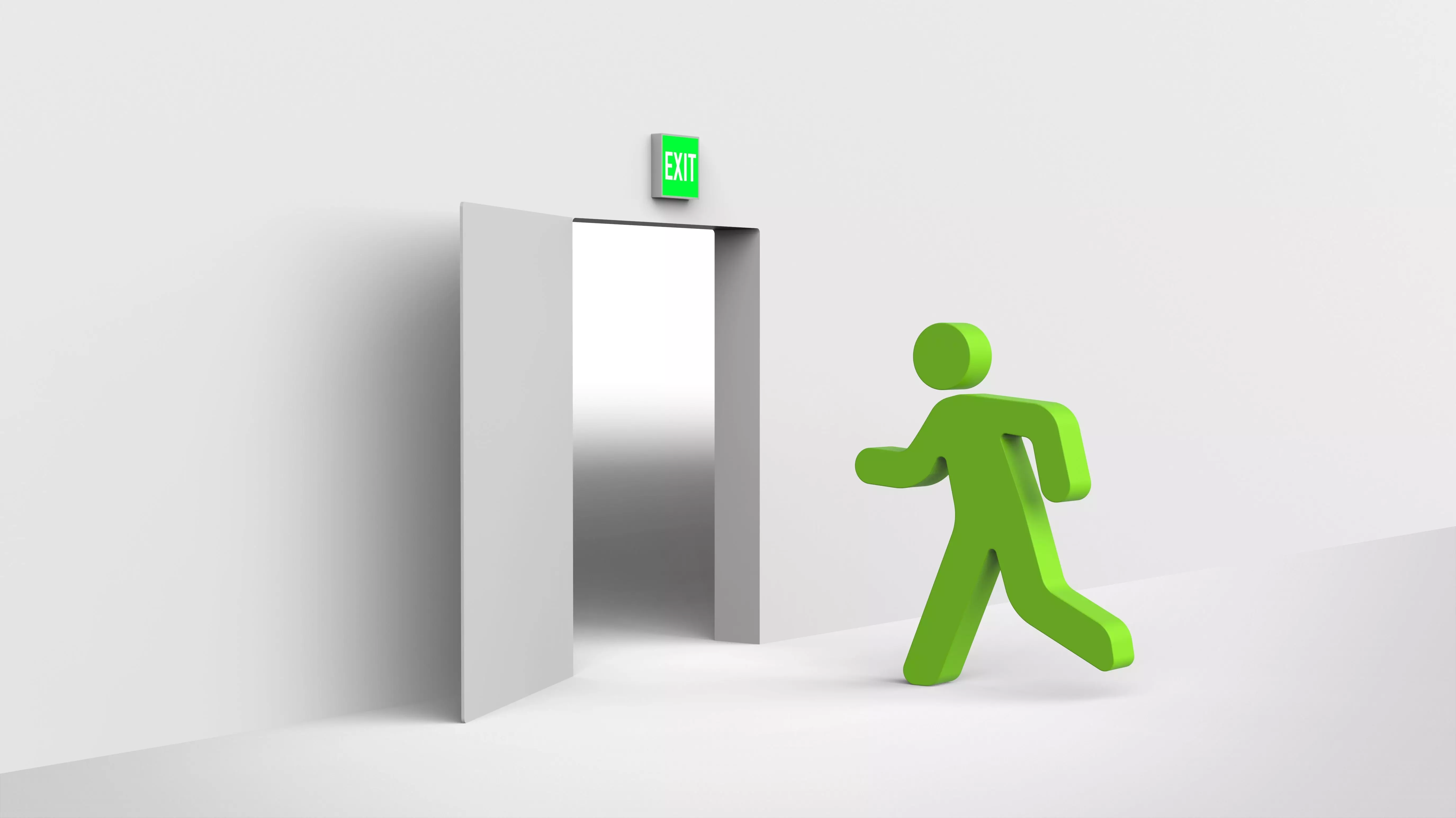 emergency exit 3D model_0