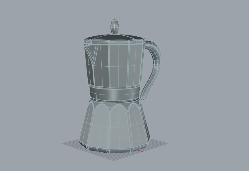 Espresso kettle 3D model_1