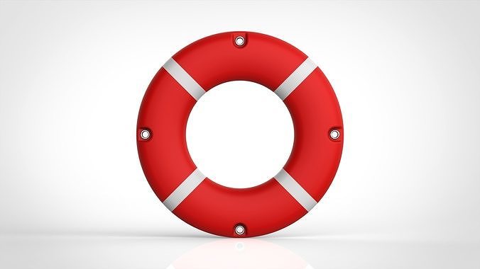 life belt 3d rendering 3D model