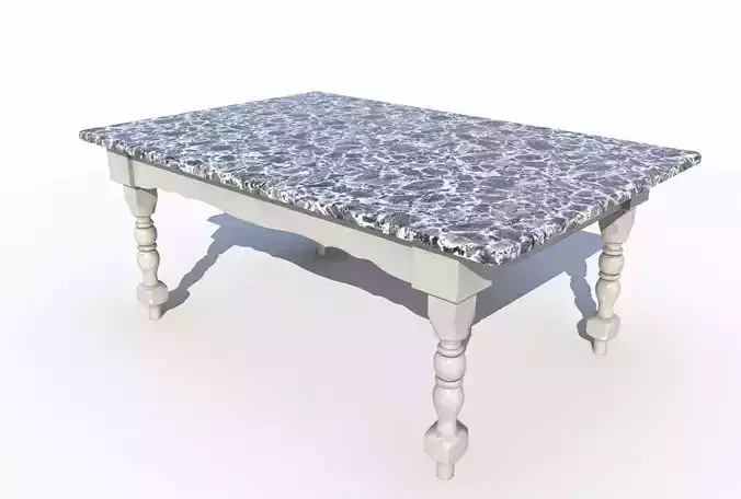 Dining Marble Table 7 PBR