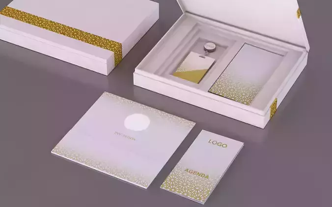 VIP Invitation Box Low-poly 3D model