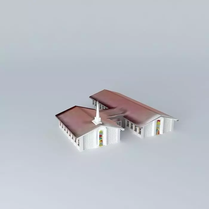 LDS, Mormon meeting center, Forest Chapel Rome, Edo. Mex. Free 3D model